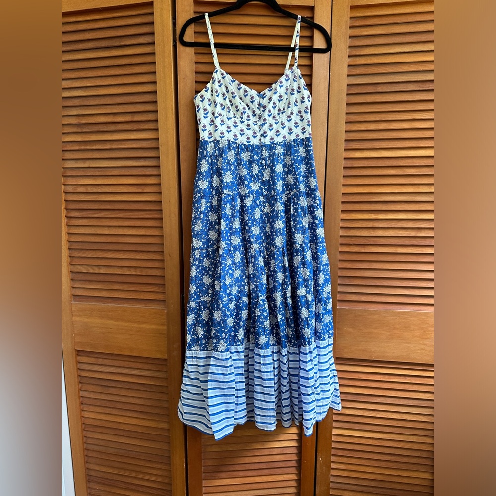 Like new worn once JCREW blue floral sundress